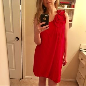 Bcbg red cocktail dress